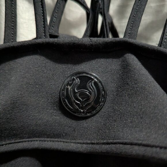 Cyberdog Stringed Playsuit Romper Black Medium - Picture 3 of 4